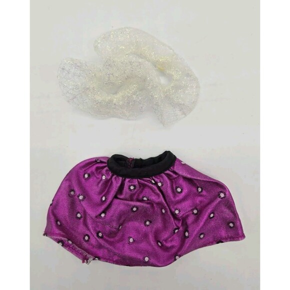 Vintage 1990 Kenner Cool Cuts Kara Doll Clothes Accessory 3pcs Skirt Scarf Comb - Picture 2 of 10